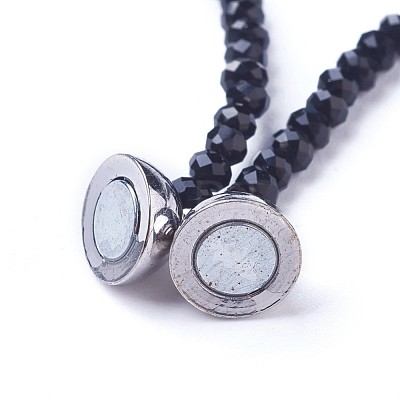 Natural Howlite Necklaces NJEW-G323-01-1