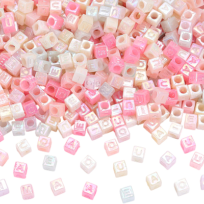 1000Pcs Plastic Beads KY-PA0001-25-1