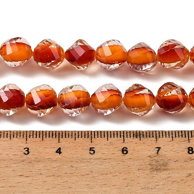 Two Tone Resin Beads Strands GLAA-T035-02I-1