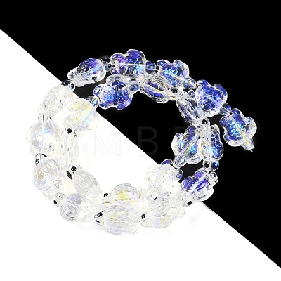 Transparent Glass Enamel Beads Strands GLAA-B021-06L-1