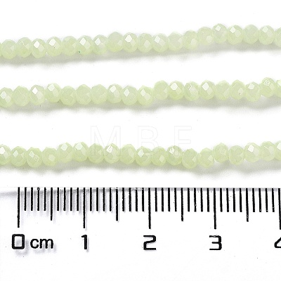 Baking Painted Imitation Jade Glass Bead Strands DGLA-A034-J2MM-A21-1