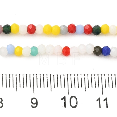 Opaque Imitation Jade Glass Beads Strands EGLA-P062-02A-1