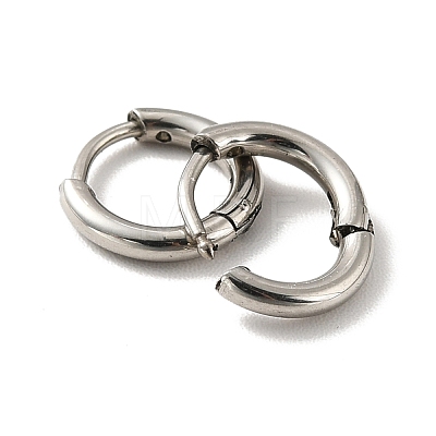201 Stainless Steel Huggie Hoop Earrings STAS-H164-01P-1
