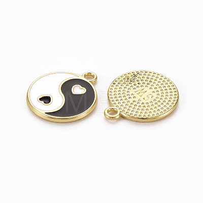 Rack Plating Alloy Enamel Charms ENAM-Q444-011D-RS-1