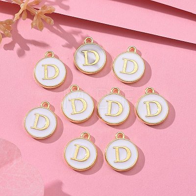 Golden Plated Alloy Charms LS-ENAM-S118-01D-1