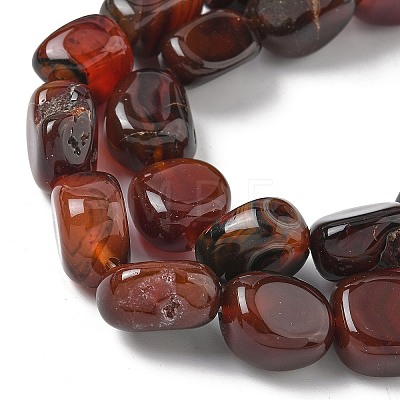 Natural Red Agate Beads Strands G-H295-D01-14-1