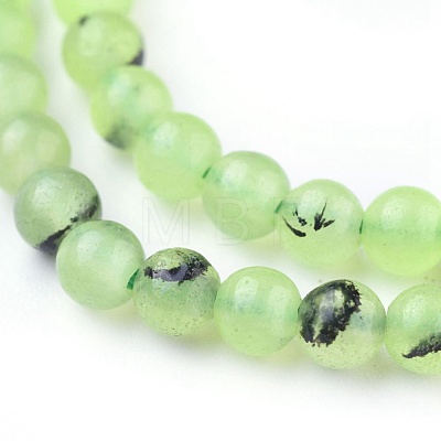 Natural Prehnite Beads Strands G-I250-01A-1