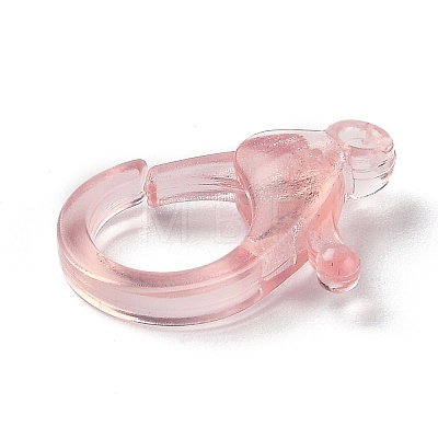 Transparent Plastic Lobster CLaw Clasps KY-H005-A08-1