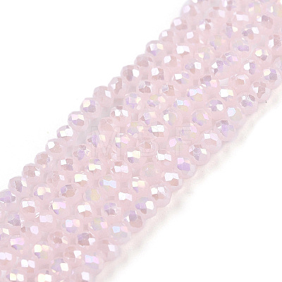 Electroplate Glass Beads Strands EGLA-A044-J1mm-B02-1