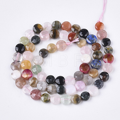 Natural Mixed Stone Beads Strands X-G-S362-023-1