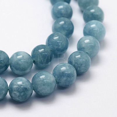 Natural White Jade Imitation Amazonite Beads Strands X-G-F364-16-6mm-1