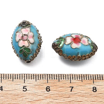 Handmade Cloisonne Beads CLB-Q002-09B-1