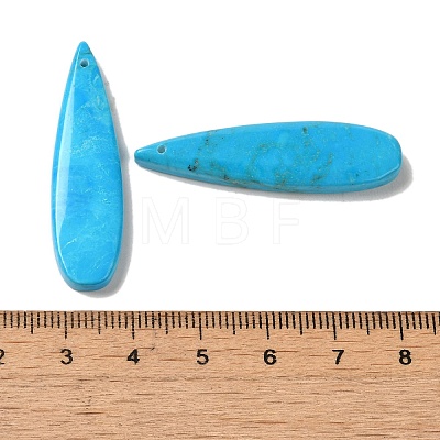 Natural Turquoise Dyed Pendants G-Q161-05B-1