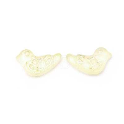 Handmade Frosted Glass Beads FOIL-CJC0004-02F-1