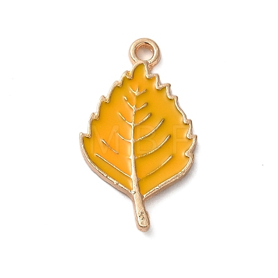 Thanksgiving Day Theme Alloy Enamel Pendants ENAM-M002-03G-06-1