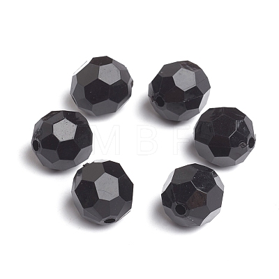 Opaque Acrylic Beads X-PAB14mmY-1-1