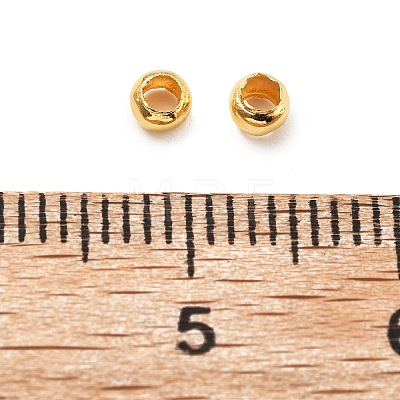 Brass Crimp Beads KK-S509-01G-01-1