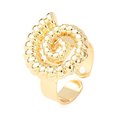 Ocean Brass Cuff Open Rings RJEW-Z129-01G-04-1