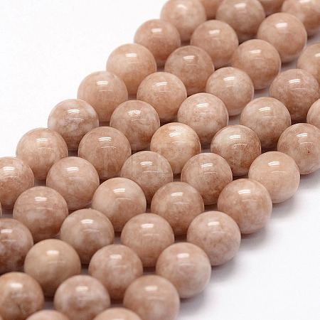 Natural White Jade Beads Strands G-F364-11-10mm-1-1