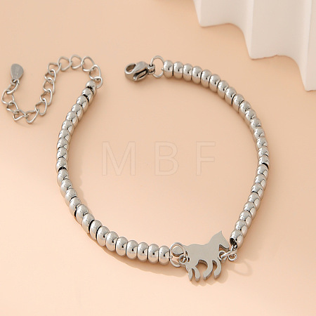 304 Stainless Steel Link Bracelets WG01C4C-05-1