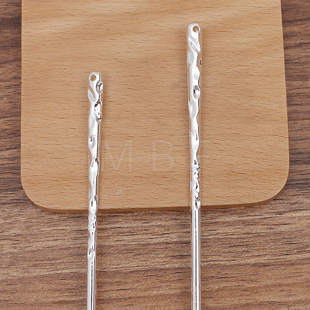 Alloy Hair Stick Findings PW-WG70408-01-1