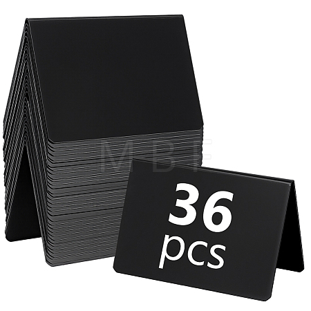 PVC 2 Side V Shaped Table Desktop Sign Display Stand AJEW-WH0696-523-1