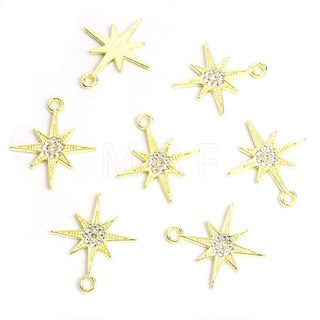 Zinc Alloy Rhinestone Pendants ALRI-WH0001-09G-1