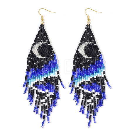 Boho Tassel Beaded Earrings for Women UT0831-1