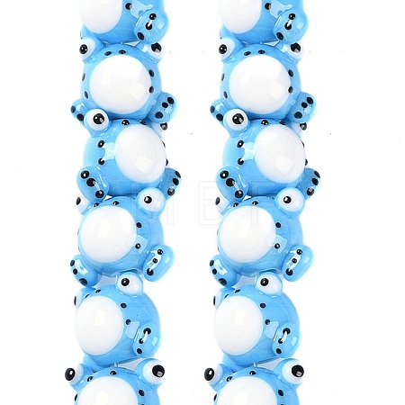 Handmade Lampwork Beads Strands LAMP-P066-07C-1