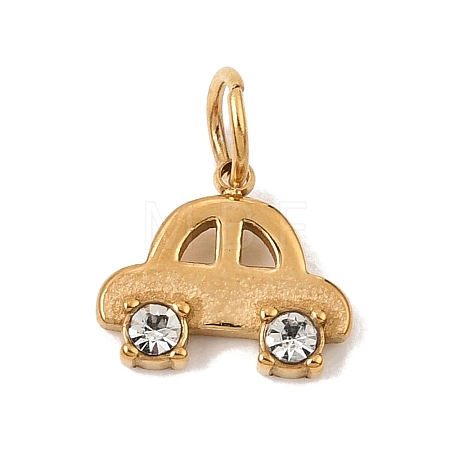 304 Stainless Steel Rhinestone Pendants RB-CBAC900-11G-1