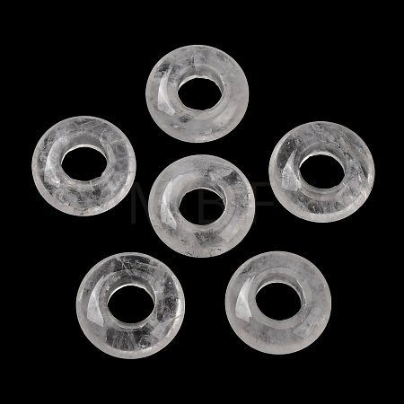 Natural Quartz Crystal European Beads G-C134-01G-1