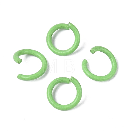 Spray Painted Iron Open Jump Rings IFIN-T017-04B-13-1