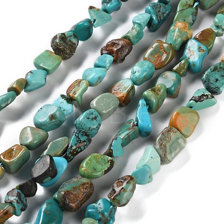 Natural Hubei Turquoise Beads Strands G-P497-01C-51-1