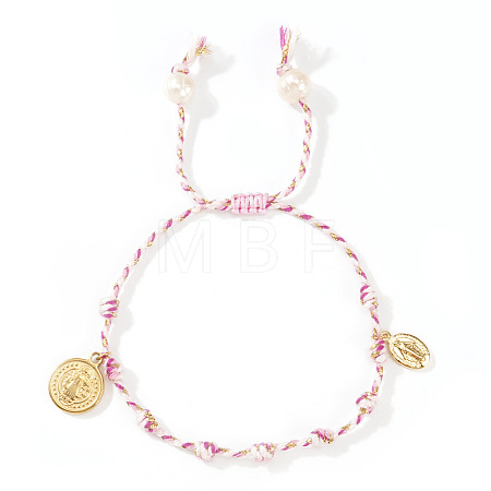 304 Stainless Steel Religious Charm Bracelets NU3381-4-1
