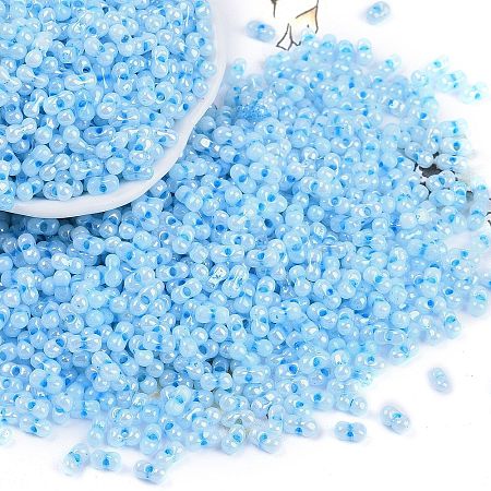 Lustered Glass Seed Beads X1-SEED-K010-04B-1