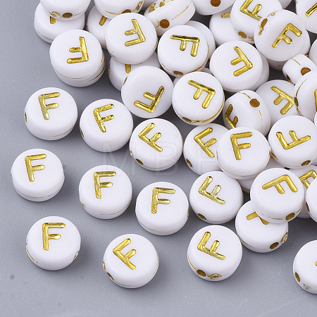 Plating Acrylic Beads X-PACR-R242-01F-1