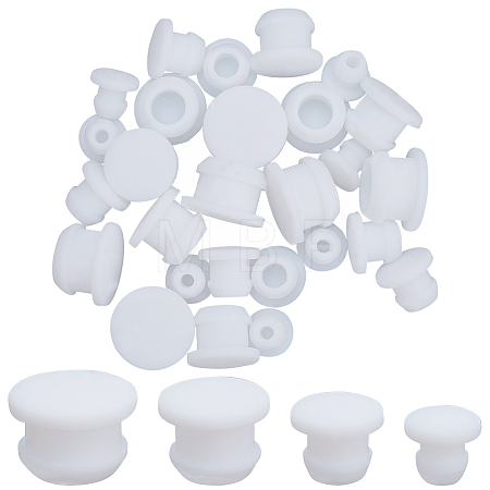 32Pcs 4 Style Silicone Bottle Seal Plug AJEW-GF0008-10D-02-1