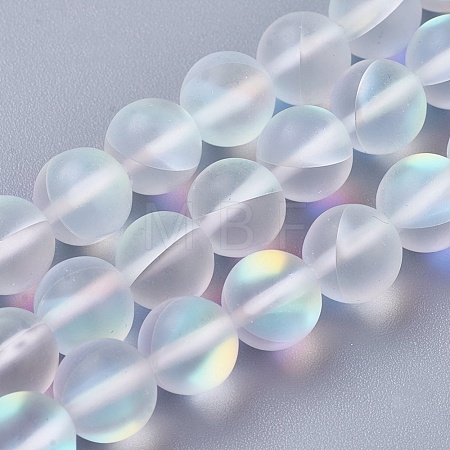 Synthetic Moonstone Beads Strands G-E468-G01-10mm-1