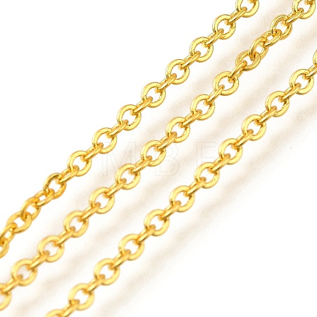 Rack Plating Brass Cable Chains CHC-M001-01G-01-1