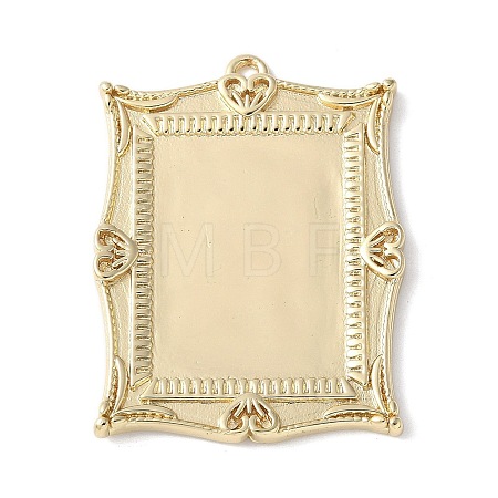 Brass Pendant Cabochon Settings KK-V005-01G-04-1