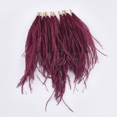 Ostrich Feather Tassel Big Pendant Decorations FIND-S302-08K-1