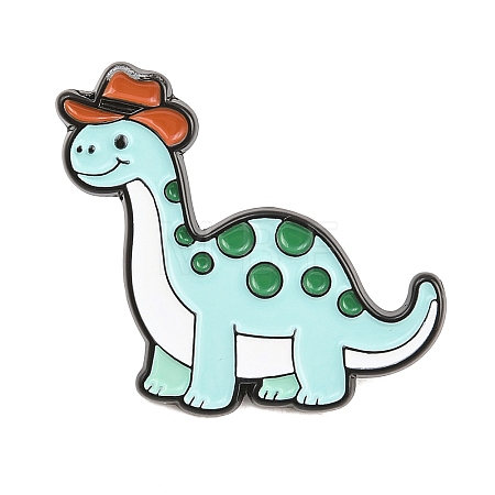 Cowboy Dinosaur Alloy Enamel Pins JEWB-G046-04A-1