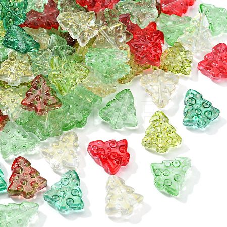 100Pcs Transparent Glass Beads GLAA-CJ0002-25-1