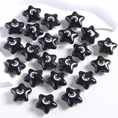 Star Shape Plastic Beads PW-WG546DD-01-1
