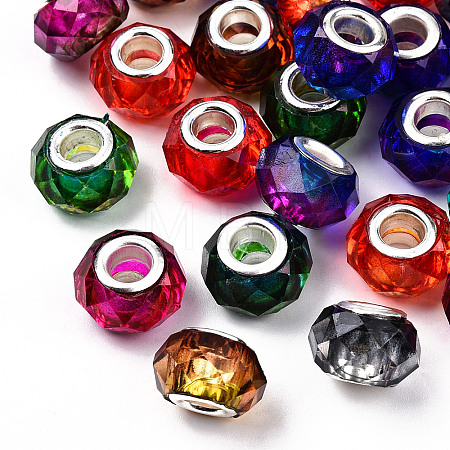 Transparent Resin European Beads RPDL-T003-08-1