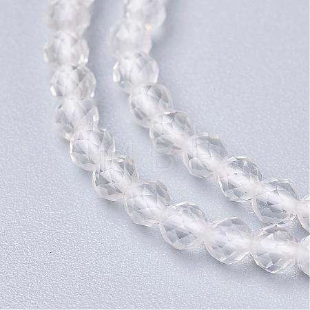 Natural Quartz Crystal Beads Strands G-D166-A-3mm-1