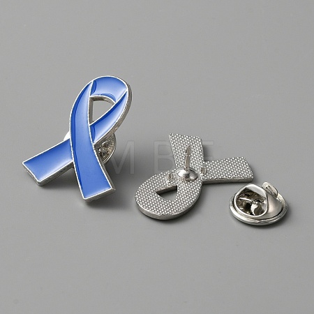 Awareness Ribbon Enamel Pin JEWB-WH0029-29A-1-1
