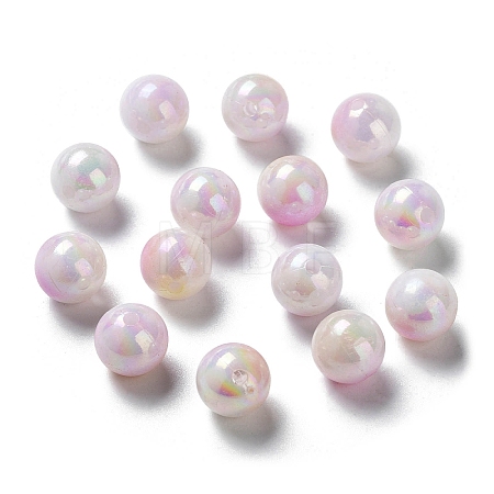 Two Tone Opaque Acrylic Beads LS-SACR-P024-01B-W12-1