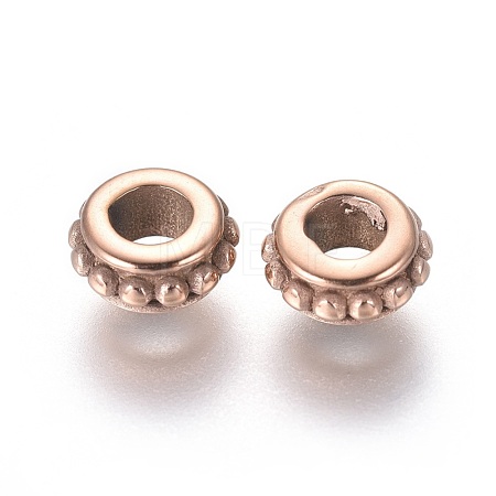 Ion Plating(IP) 304 Stainless Steel Spacer Beads STAS-G204-35RG-1