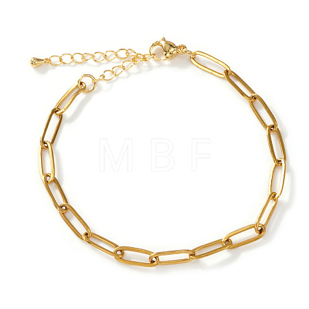 Fashion 304 Stainless Steel Paperclip Chain Bracelets for Women SF7008-2-1